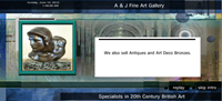 A & J Fine Art Gallery Flash Intro